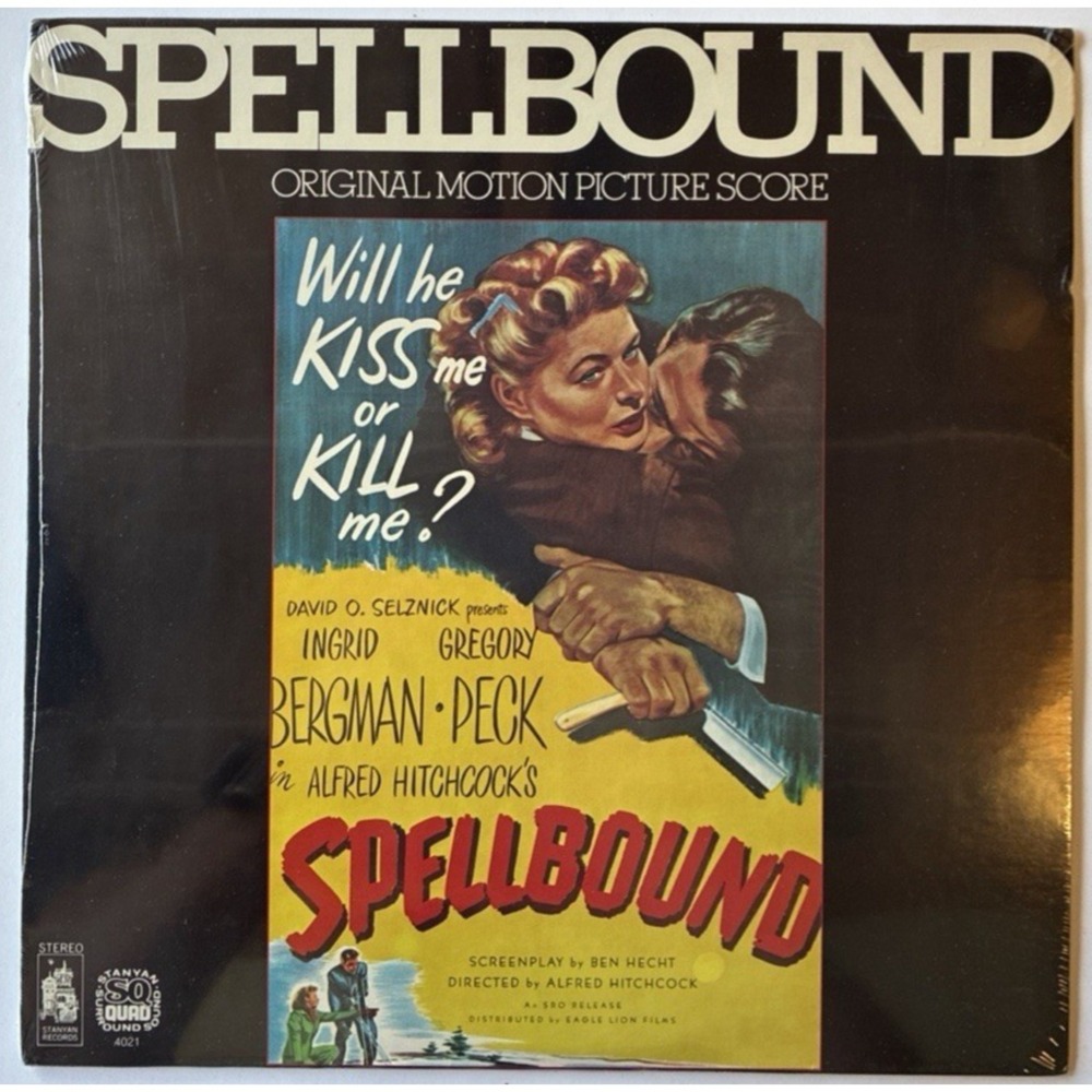Near Mint! SPELLBOUND (1945 MIKLOS ROZSA) 1974 Soundtrack LP SEALED! (L19)
